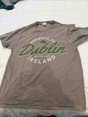 Dublin Ireland gray Graphic Tee , large